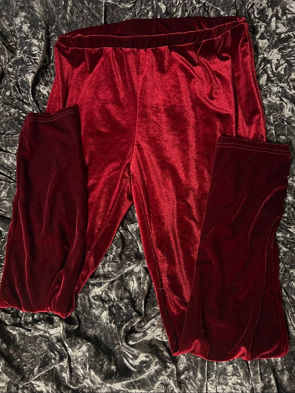 Red Velvet Leggings 2X
